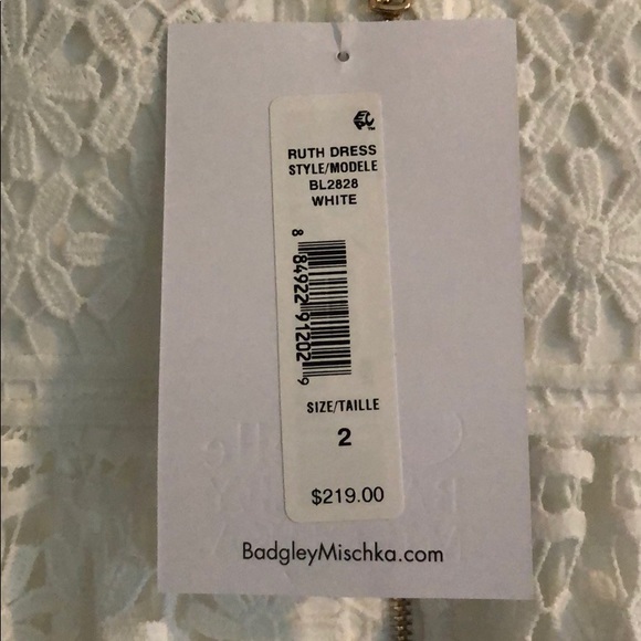 Badgley Mischa, Ruth Dress, White, Size 2 - Picture 7 of 8